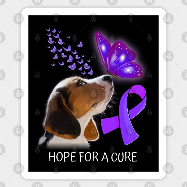 Hope For A Cure Cancer Magnet by Mayhem24